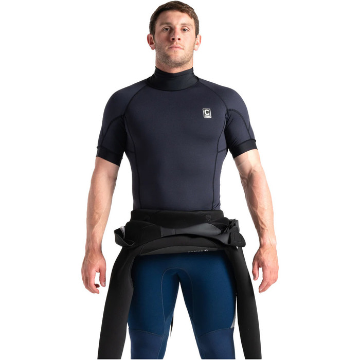 2024 C-Skins Mens Thermal Skins Short Sleeve Vest C-HDISSM - Black